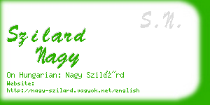 szilard nagy business card
